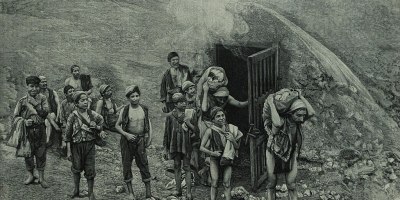 sulfur mine entrance