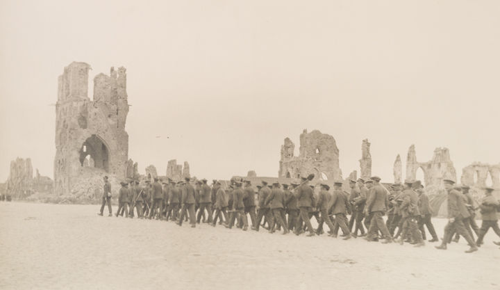 Ypres cloth hall ruins