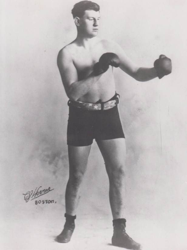 cigarette card of sandy ferguson boxer