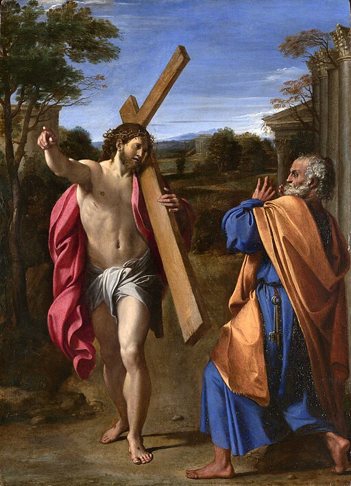 Christ appearing to Saint Peter on the Appian Way
by Annibale Carracci