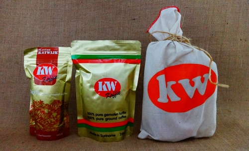 KW Koffie coffee from Suriname