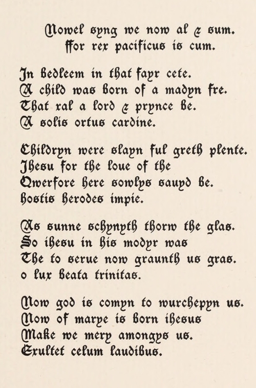 nowel syng we now lyrics