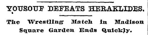 Yousuf squashes herikleides NYT June 12 1898