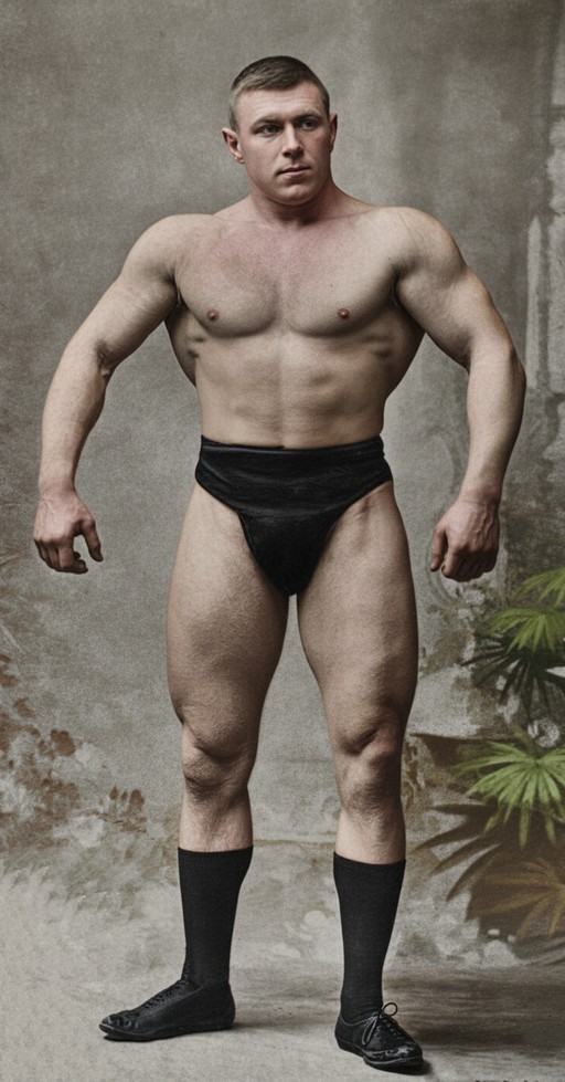 George Hackenschmidt 1905 colorized