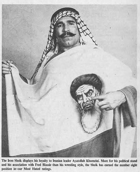 Iron Sheik ayatollah flag pro wrestling illustrated
