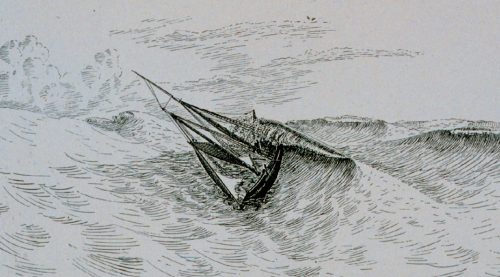 Halibut Schooner Tripped by a heavy sea from NOAA